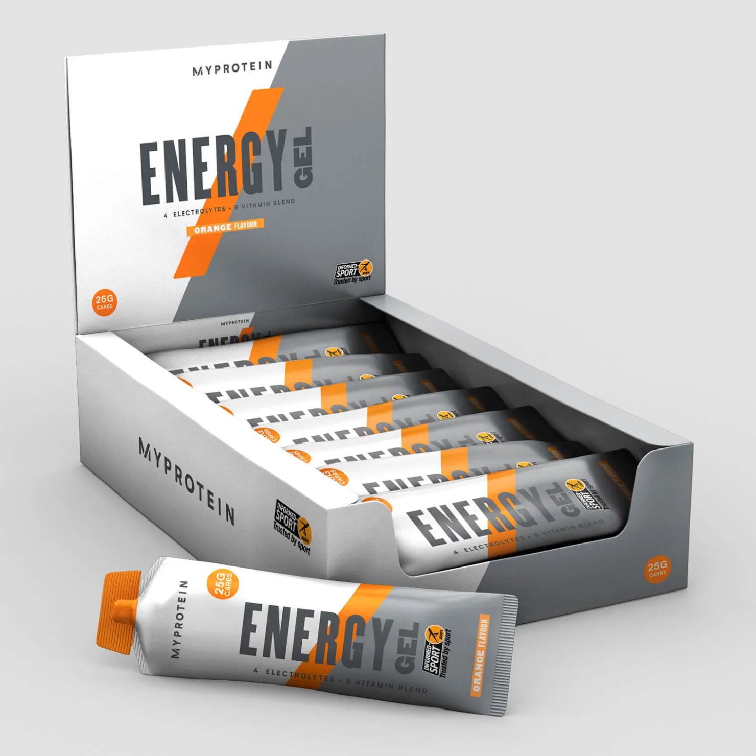 MYPROTEIN Energy Gel Elite (20 x 50g)* Post-Workout | Vegane Proteinriegel