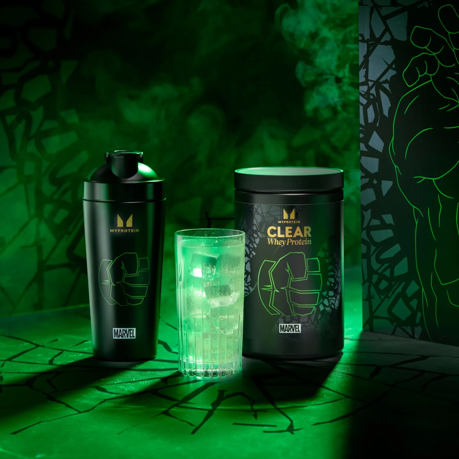 MYPROTEIN Metall-Shaker Hulk* Flaschen & Shaker | Flaschen & Shaker