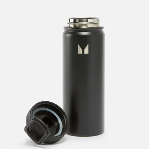 MYPROTEIN Mittelgroße Metallwasserflasche – Schwarz* Flaschen & Shaker | Flaschen & Shaker