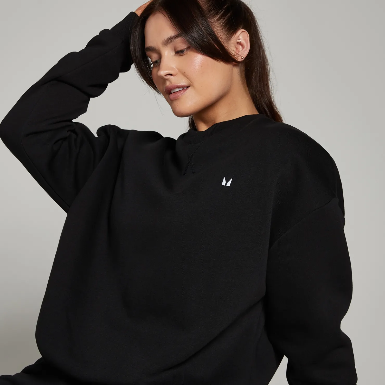 MYPROTEIN MP Damen Basics Oversize-Sweatshirt – Schwarz*Damen Hoodies