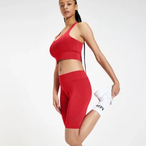 MYPROTEIN MP Damen Infinity Mark Trainings-Radlerhose – Knallrot*Damen Shorts
