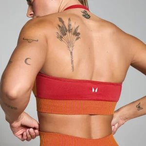 MYPROTEIN MP Damen Nahtloser Zweifarbiger Sport-BH – Kupfer*Damen Sports Bras