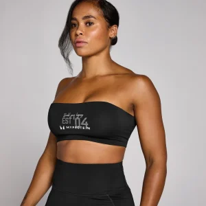 MYPROTEIN MP Damen Origin Graphic Trainings-Sport-BH – Schwarz*Damen Sports Bras