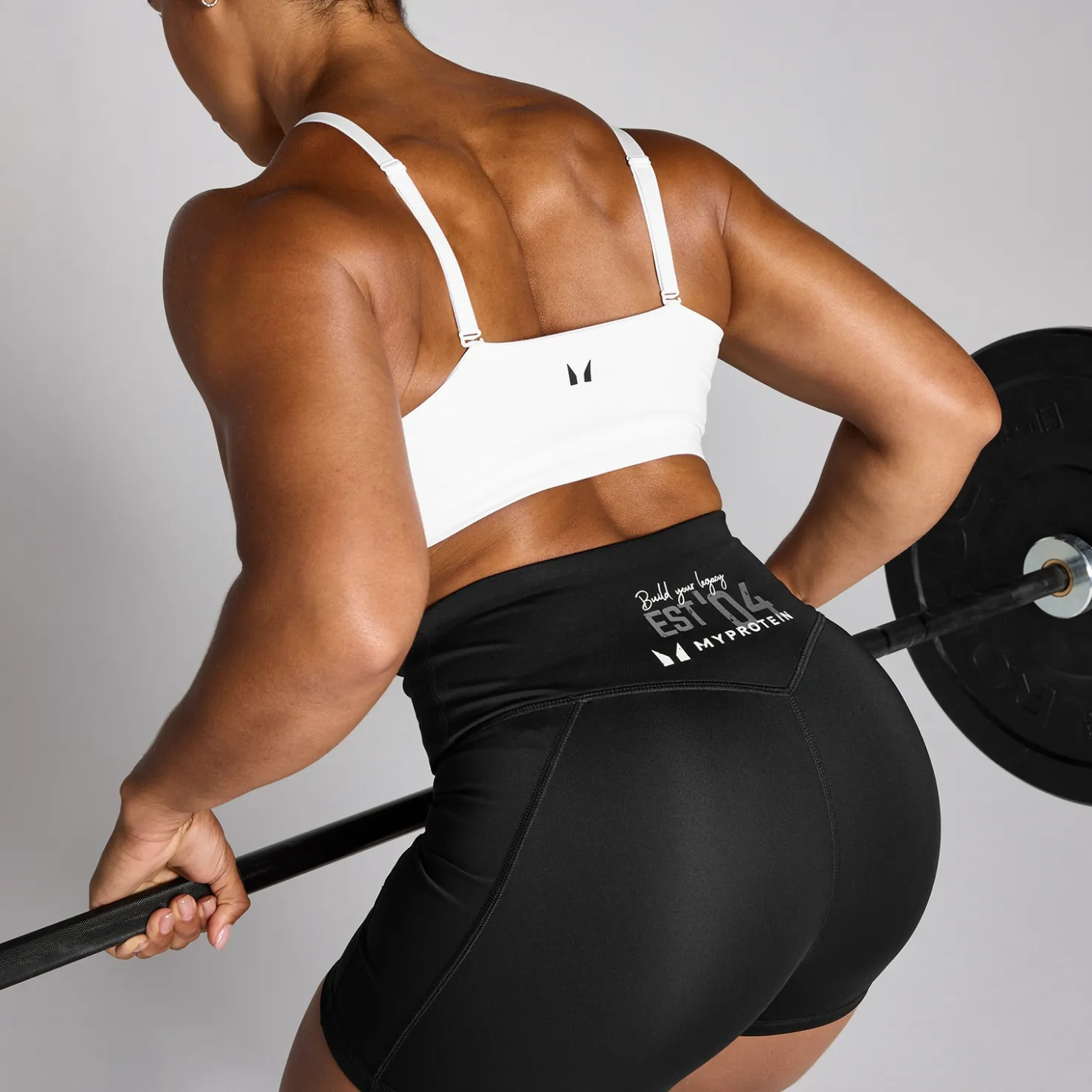 MYPROTEIN MP Damen Origin Graphic Trainingsshorts – Schwarz*Damen Shorts