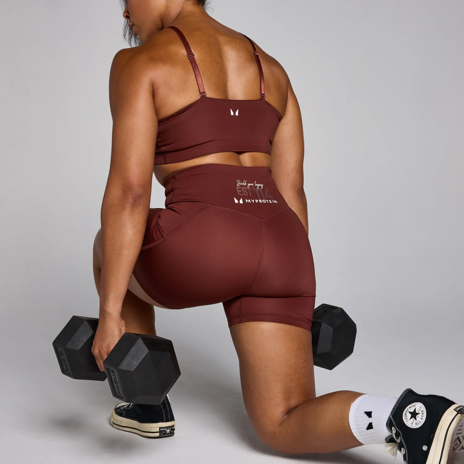 MYPROTEIN MP Damen Origin Graphic Trainingsshorts – Firebrick*Damen Shorts