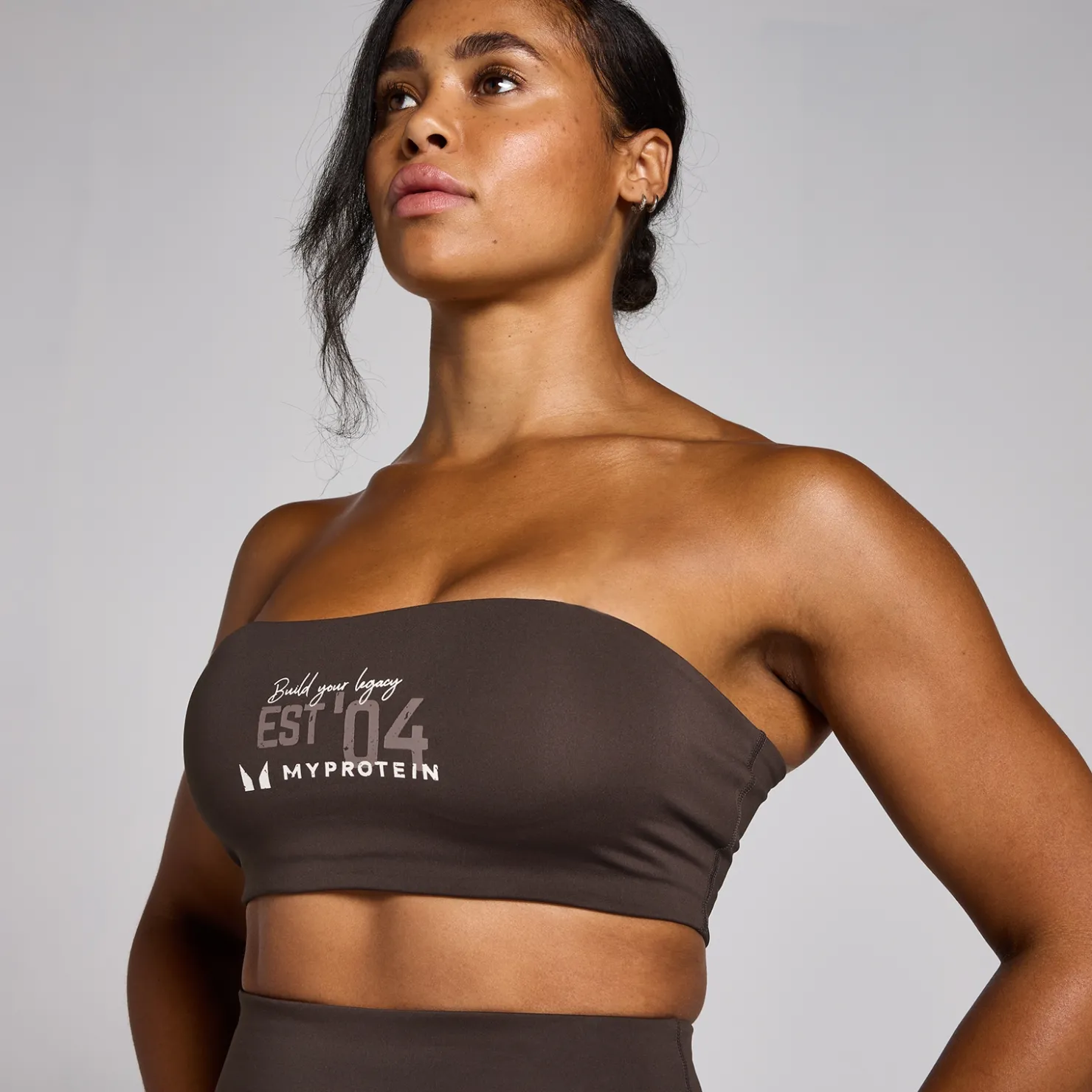 MYPROTEIN MP Damen Origin Graphic Trainings-Sport-BH – Kaffee*Damen Sports Bras