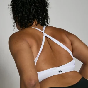 MYPROTEIN MP Damen Power Sport-BH mit gekreuztem Rücken – Weiß*Damen Sports Bras