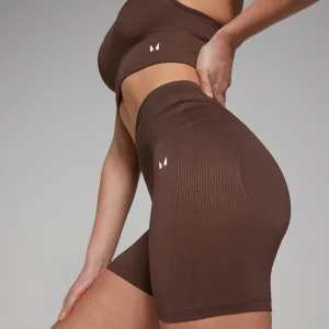 MYPROTEIN MP Damen Shape Nahtlose Radlerhose — Walnuss*Damen Shorts