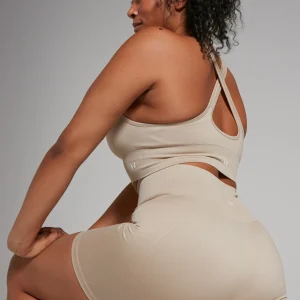 MYPROTEIN MP Damen Shape Nahtlose Radlerhose – Sandstein*Damen Shorts