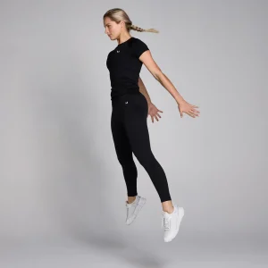 MYPROTEIN MP Damen Shape Seamless Kurzarm-Top – Schwarz*Damen T-Shirts & Tops