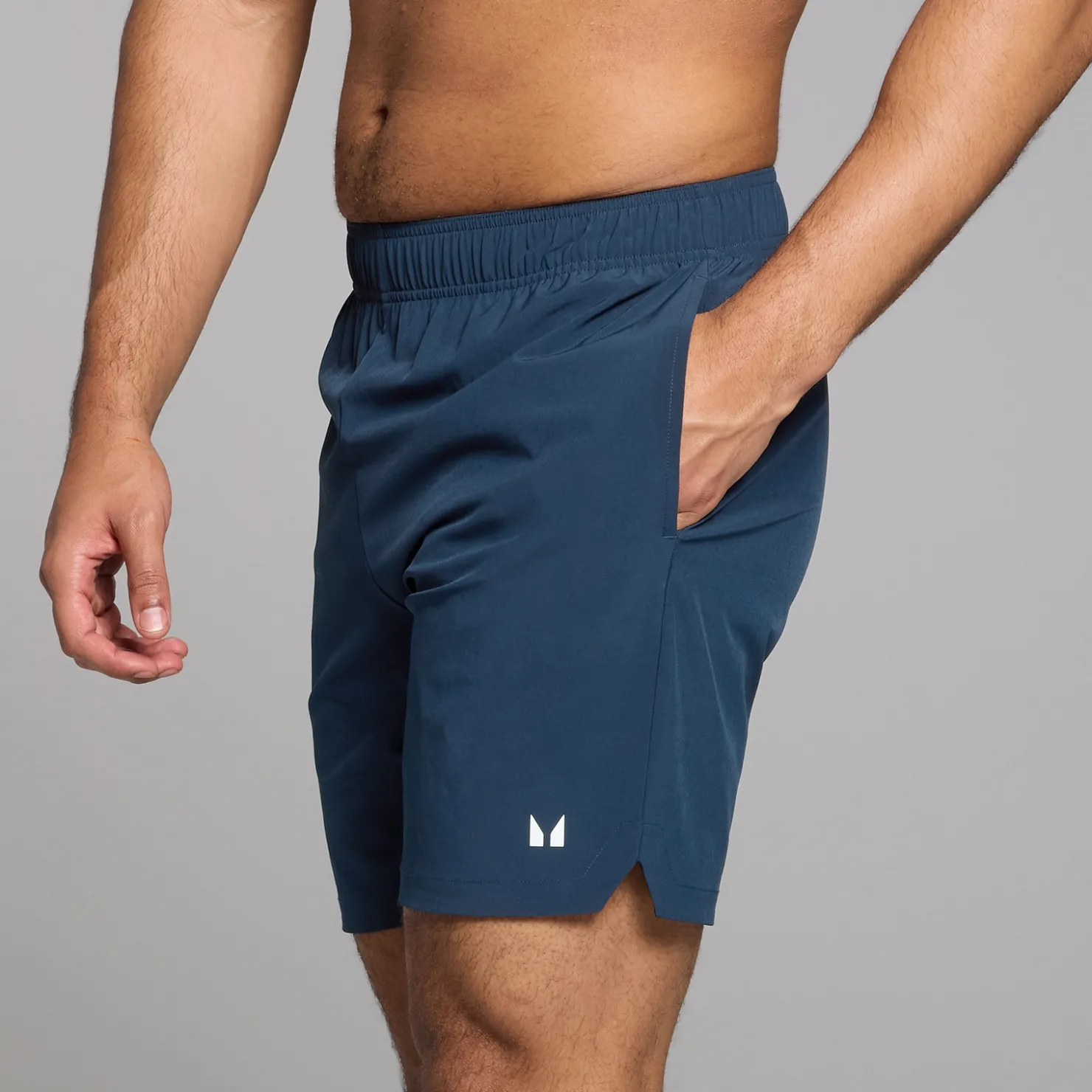 MYPROTEIN MP Herren Active Gewebte 18-cm-Shorts – Dunkelblau*Herren Shorts