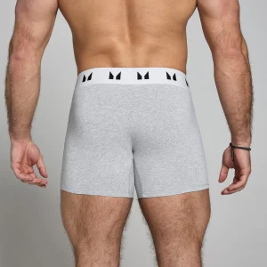 MYPROTEIN MP Herren Boxershorts (3er-Pack) Hellgrau/Weiß*Herren Unterwäsche & Socken | Unterwäsche Und Socken