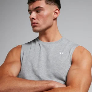 MYPROTEIN MP Herren Rest Day Tanktop mit tiefem Armausschnitt – Hellgrau*Herren Tanktops | T-Shirts & Tops