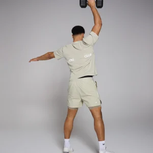 MYPROTEIN MP Herren Tempo 2-in-1-Graphic Shorts – Salzgrau*Herren Shorts