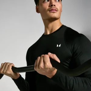 MYPROTEIN MP Herren Training Langarm-Baselayer – Schwarz*Herren Base Layer | T-Shirts & Tops