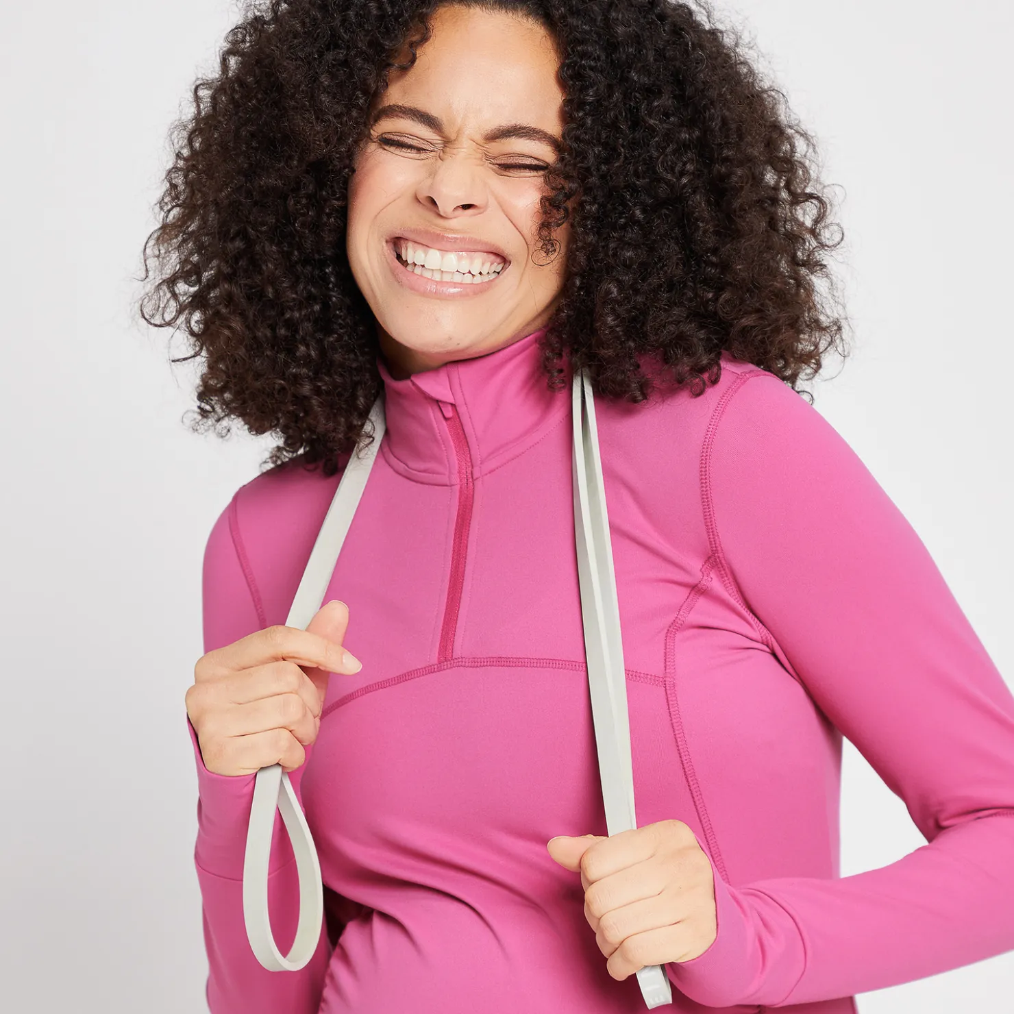 MYPROTEIN MP Power Schwangerschaftsoberteil mit 1/4-Reißverschluss für Damen*Damen Schwangerschaft | T-Shirts & Tops