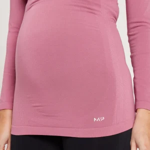 MYPROTEIN MP Women's Maternity Seamless Long Sleeve T-Shirt — Mauve*Damen Schwangerschaft | T-Shirts & Tops