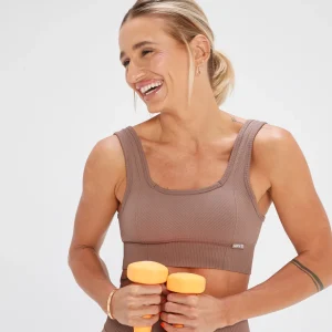 MYPROTEIN MP x Tatiana Nahtloser Sport-BH – Haselnuss*Damen Sports Bras